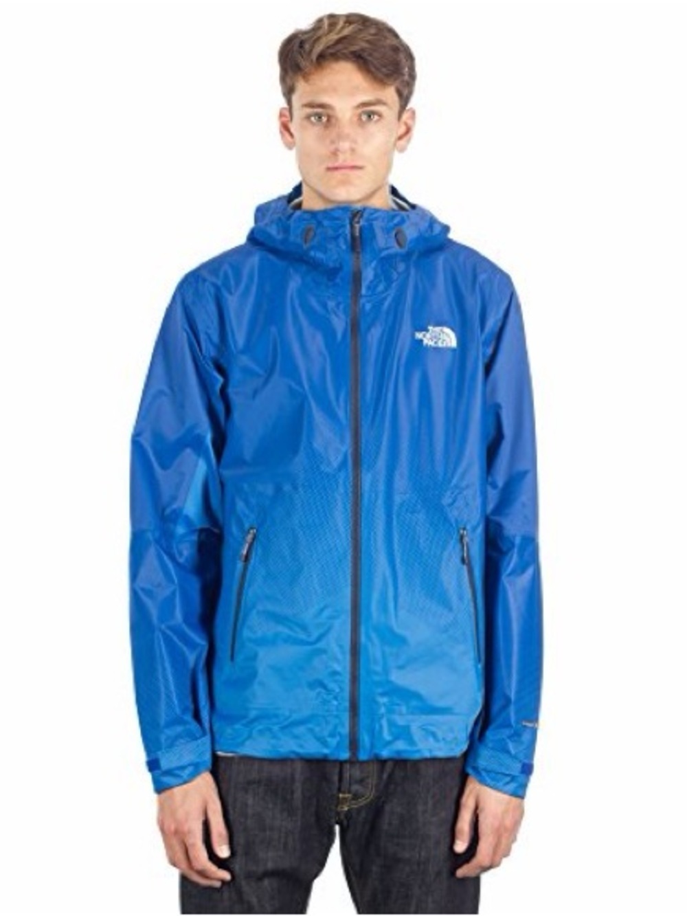 The North Face Men’s Blue Hooded Rain Jacket / Windbreaker Size Large